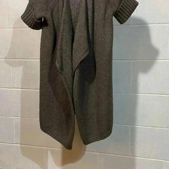 NEW Vince Women's SS Cardigan Sweater XSMALL Brown Wool‎ Blend Draped Open Front - Picture 7 of 13